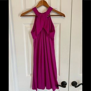 Banana Republic Silky Fuchsia Dress